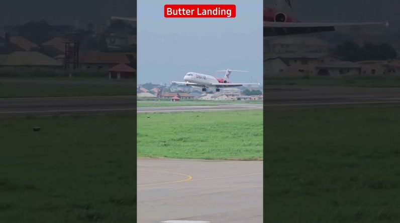 Beautiful MD82 Butter Landing In Lagos #md82 #shortsvideo #aviation
