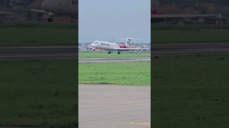 Dana Air MD82 Butter Landing. #md82 #butterlanding #shortsvideo Video Credit @ManLikeBishy